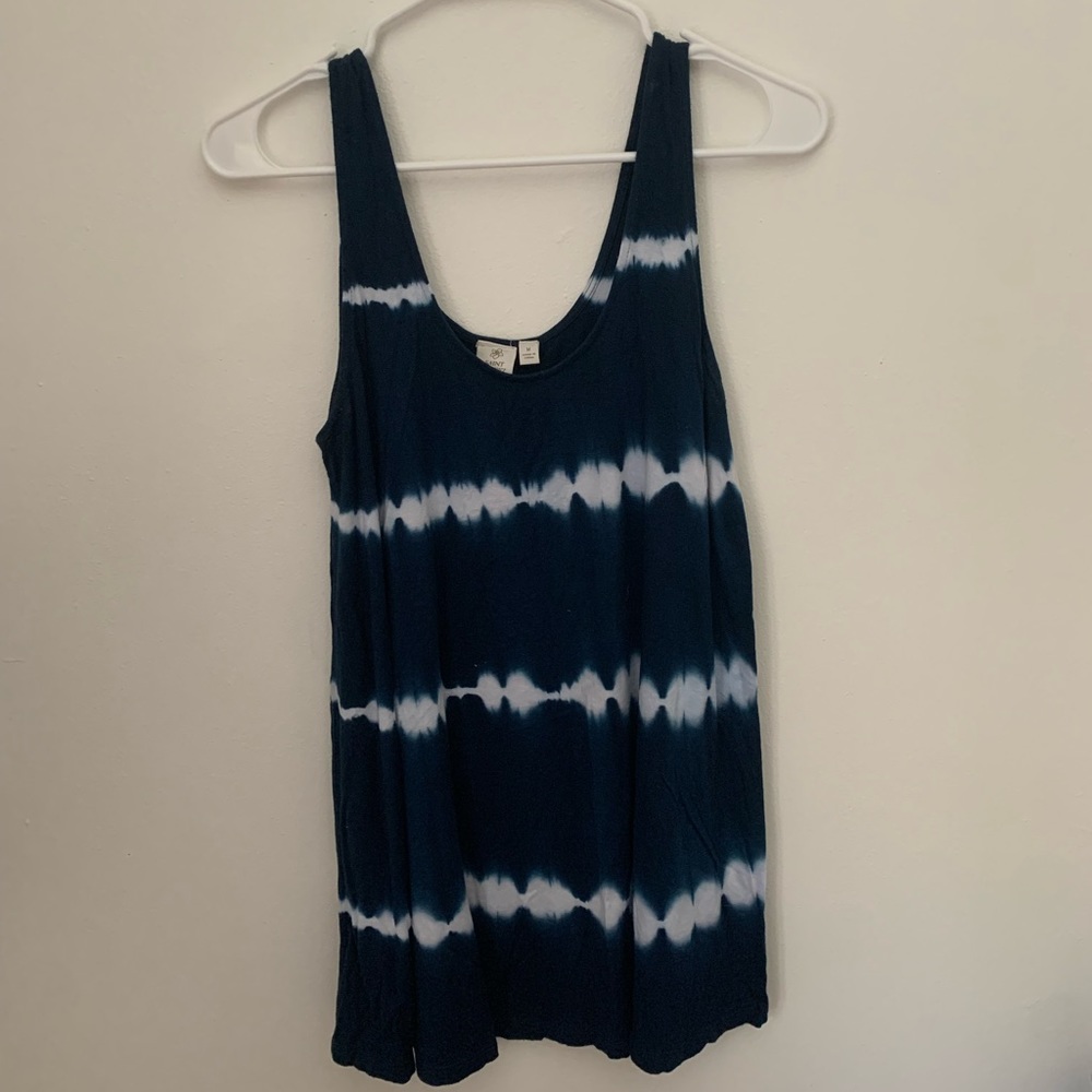 BLUE TIE DYE STYLE TANK TOP